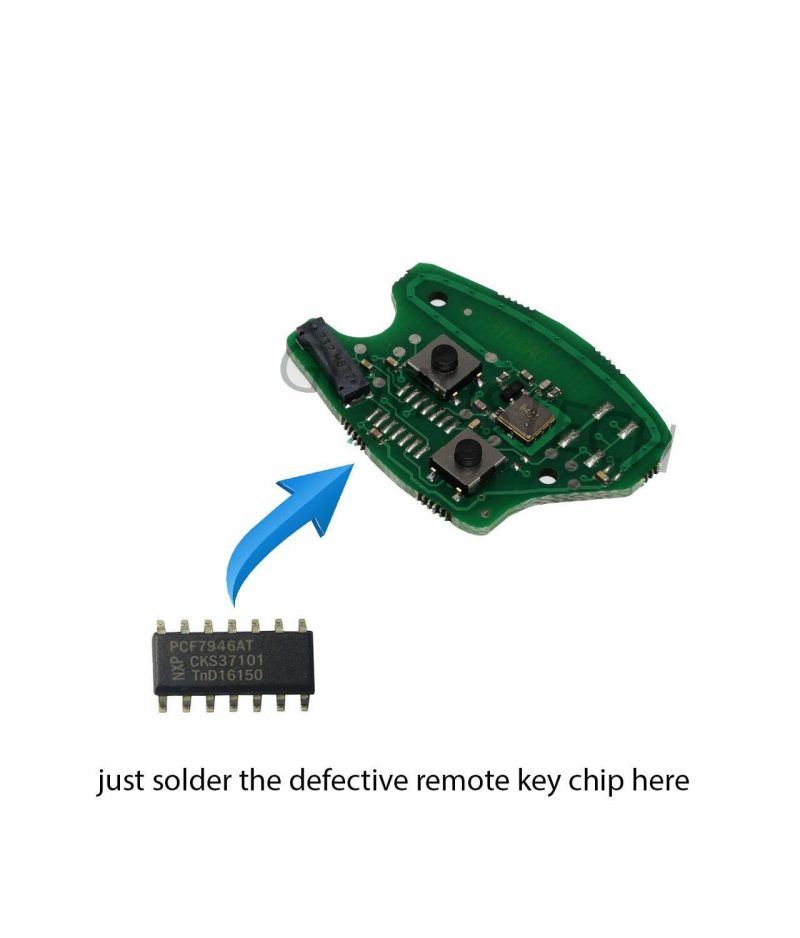 Renault Kangoo Remote RepairBoard-renault-remote-repair-board-pcb-circuit-kangoo-master-trafic-2button-pcf7946at-id46-oem-original-after-market-front